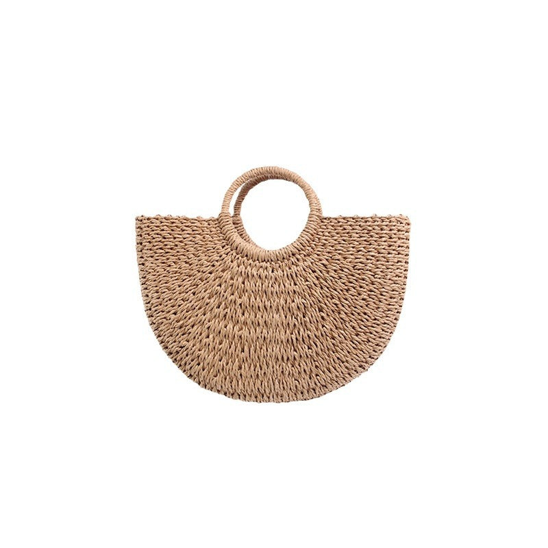Generous basket bag with charming round handle Kalsten