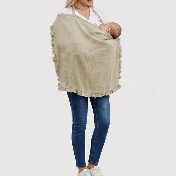 Stylish Ruffled Cotton Cooking Apron kalsten