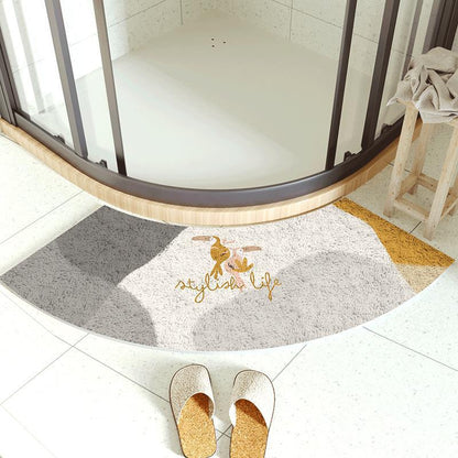 Cozy Curved Bath Mat Acalora