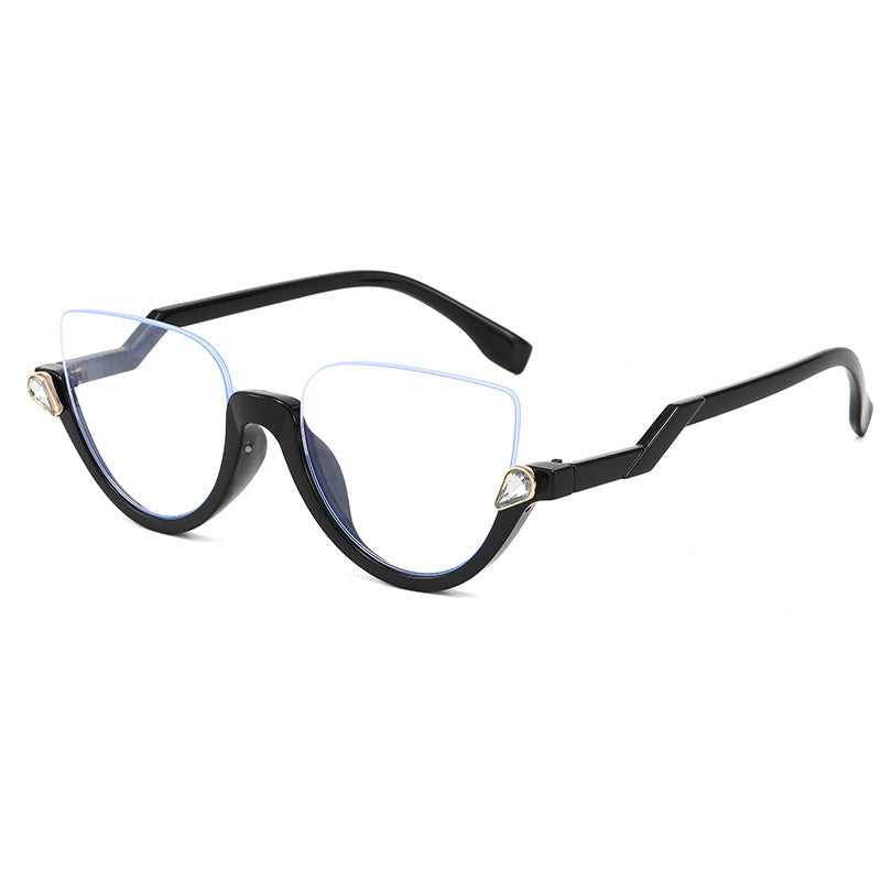 Ladies Cat-Eye Sunglasses with Glamorous Stone Accents Kalsten