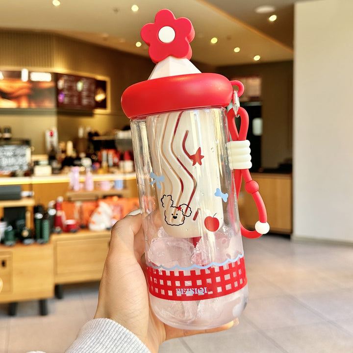 Unisex drinking cup with designs and silicone lid Kalsten