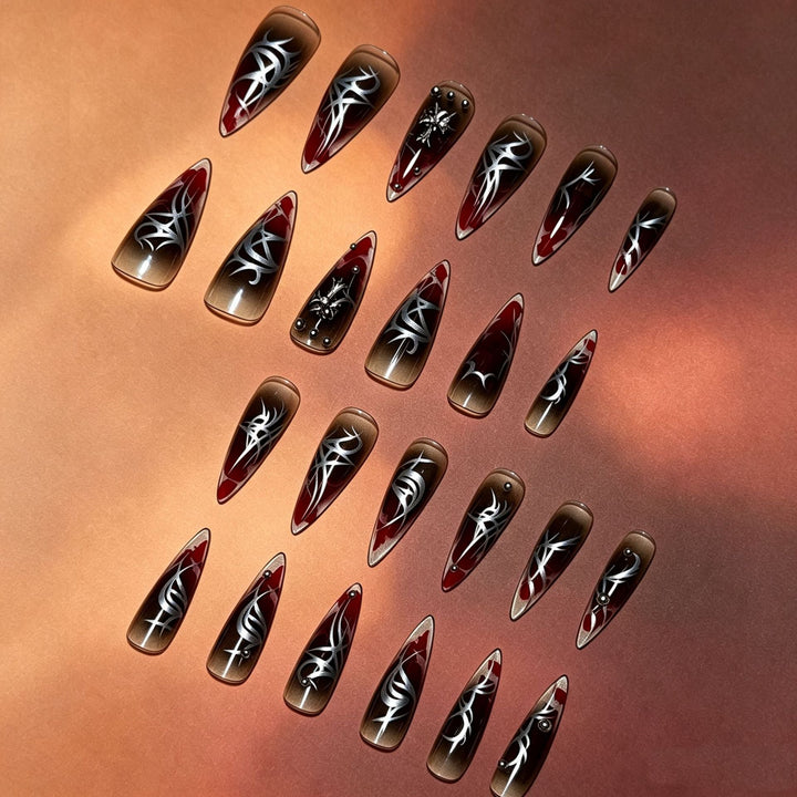 Artistic Gothic Press-On Nail Tips Kalsten