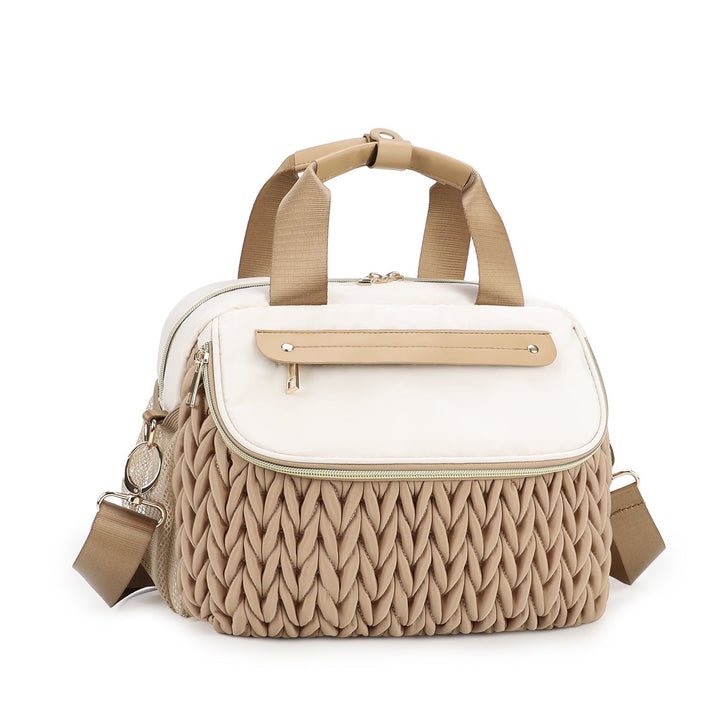 Fashionable diaper bag with elegant woven look Kalsten