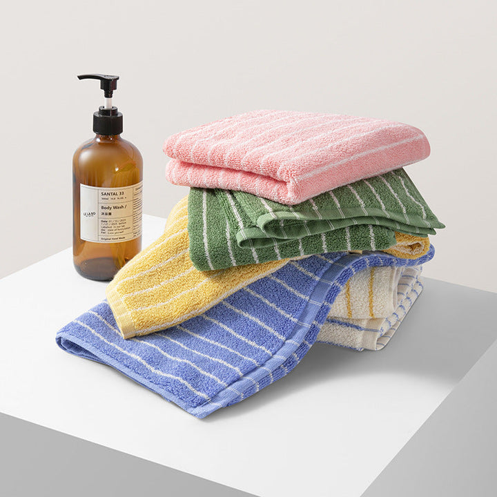 Women's Velour Bath Towel with Striped Design Kalsten