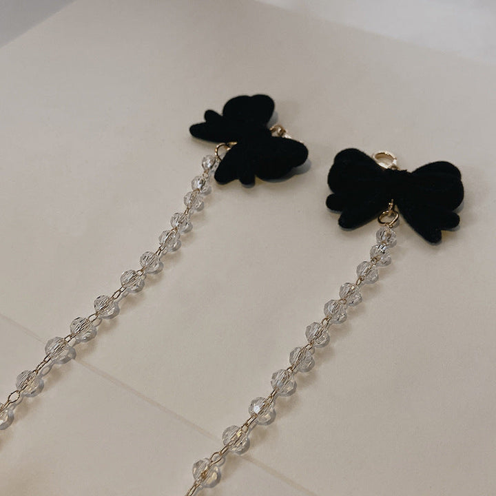 Jewelry holder chain with velvet bow pendant Kalsten
