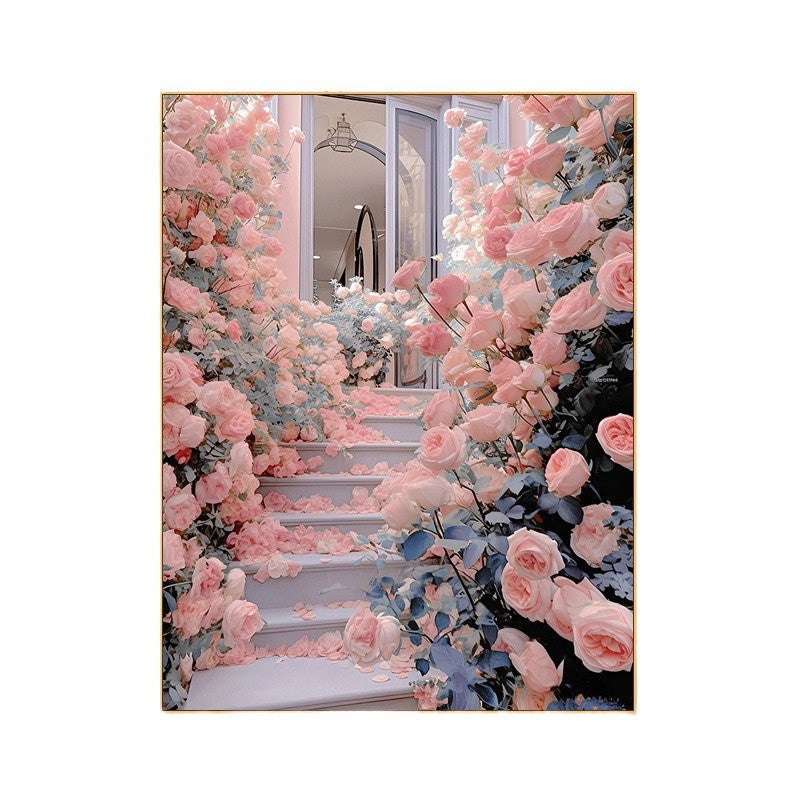Floral Garden Scene Wall Art Kalsten