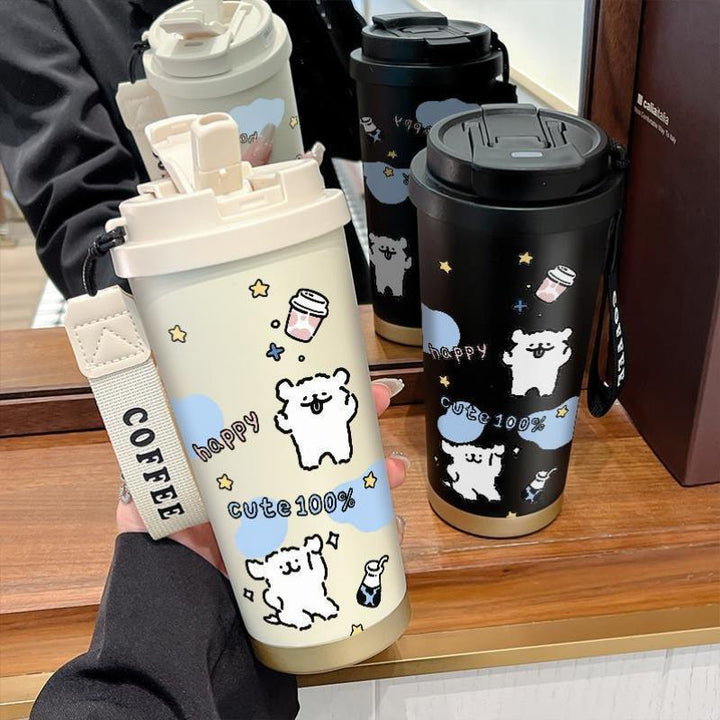 Ladies Insulated Coffee Mug with Funny Hello Kitty Design Kalsten
