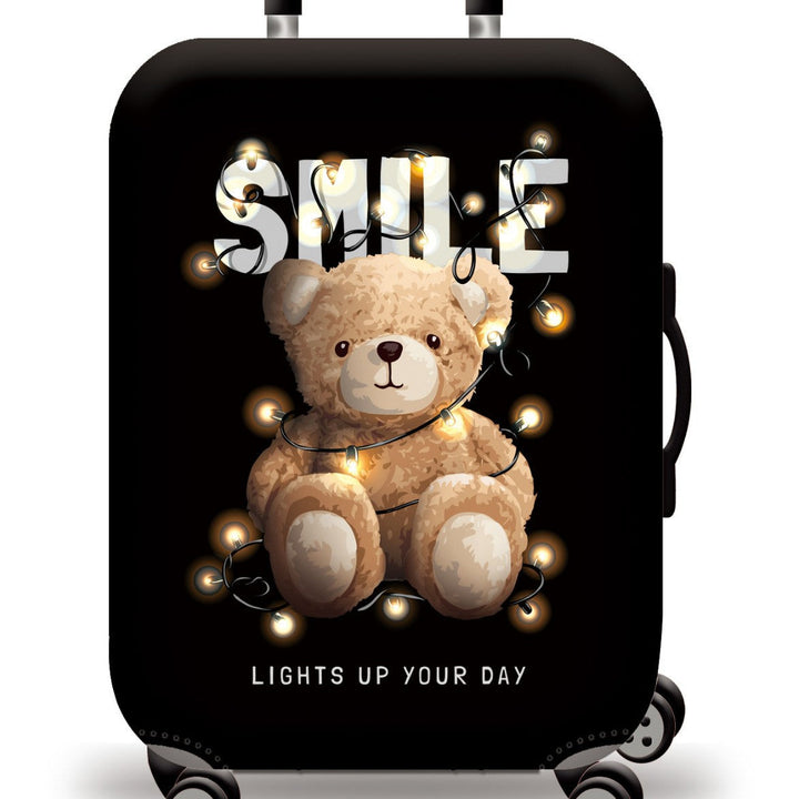 Unisex nan Kids Trolley Suitcase with cute teddy bear design, hard shell, telescopic handle and four swivel wheels Kalsten