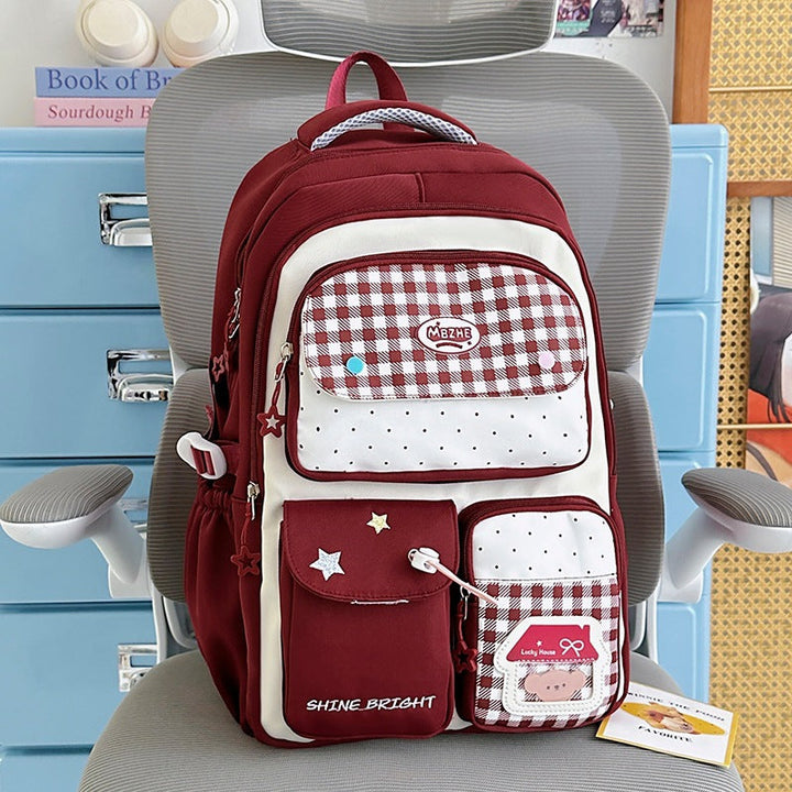 Multi-Functional Cute Character School Backpack