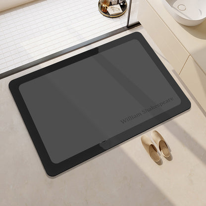 Stylish Geometric Pattern Bathroom Mat Acalora