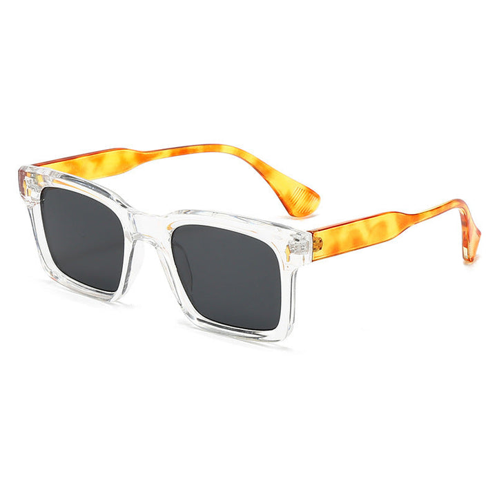 Ladies Rectangular Sunglasses in Elegant Tortoiseshell Design Kalsten