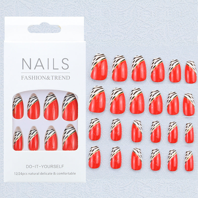 Artistic Graphic Press-On Nail Set Kalsten