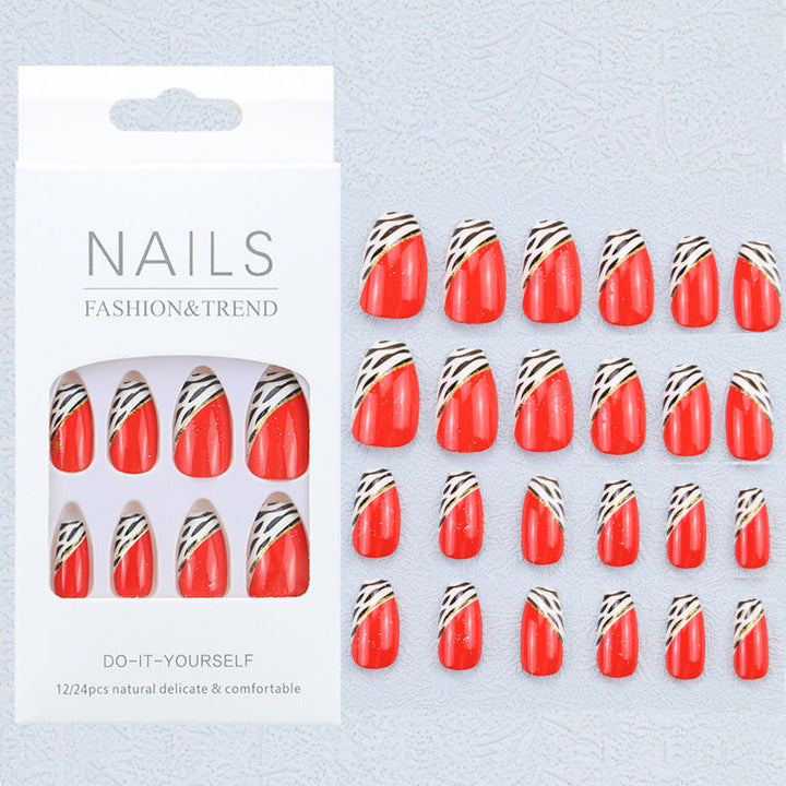 Artistic Graphic Press-On Nail Set Kalsten