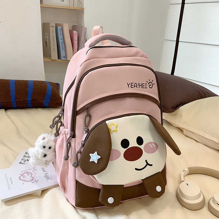 Cute Cartoon Dog-Design School Backpack