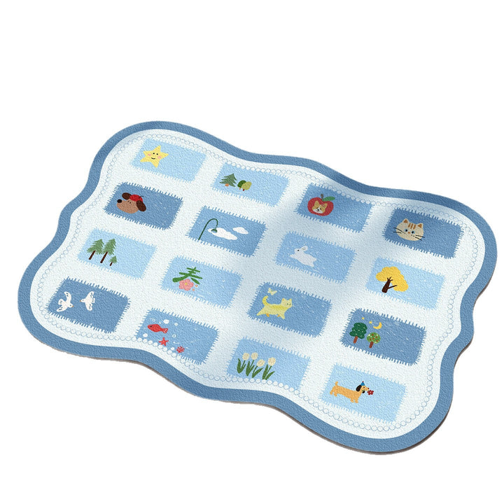 Floral Patchwork Bath Mat Kalsten