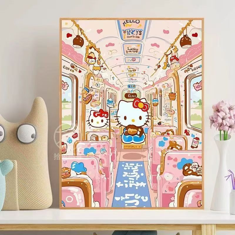 Hello Kitty-Themed Whimsical Wall Art Kalsten