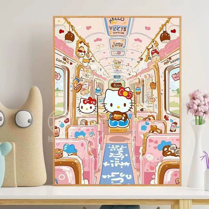 Hello Kitty-Themed Whimsical Wall Art Kalsten