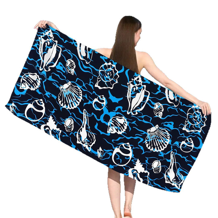 Microfiber beach towel with exclusive turtle motif Kalsten
