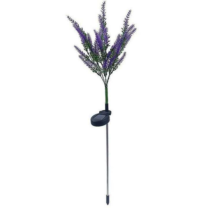 Solar LED Faux Lavender Garden Stake Lights Kalsten