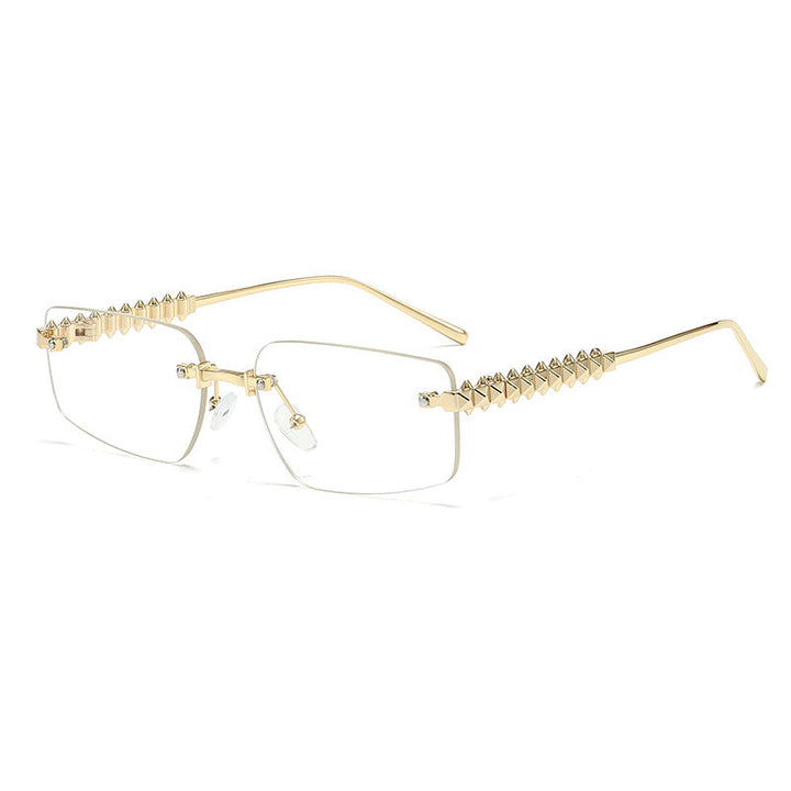 Women's fashion rectangular glasses with extravagant accents Kalsten