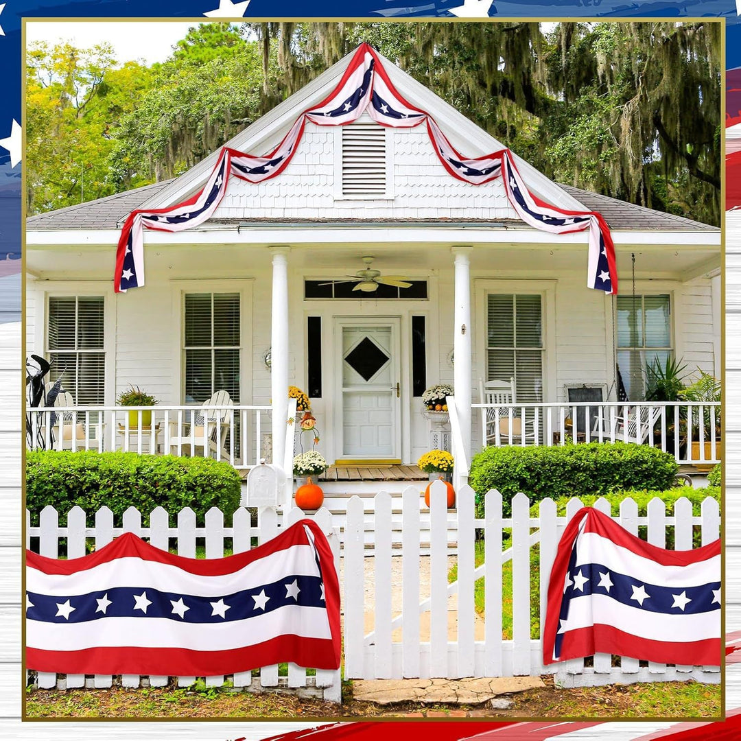 Unisex nan large outdoor banner garland with star pattern and universal hanging loops Kalsten