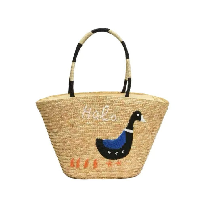 Handcrafted bag with creative animal embroidery Kalsten