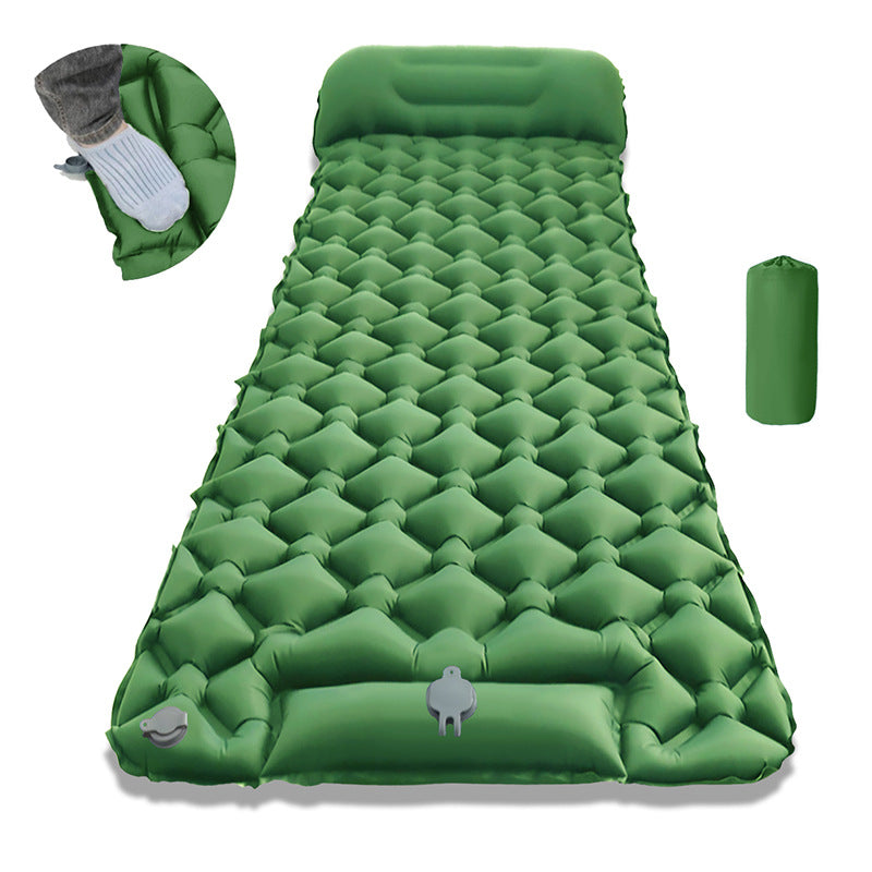 Air Mattress With Integrated Headrest And Comfortable Valve System Kalsten