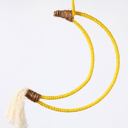 Macrame Crescent Wall Decor Acalora