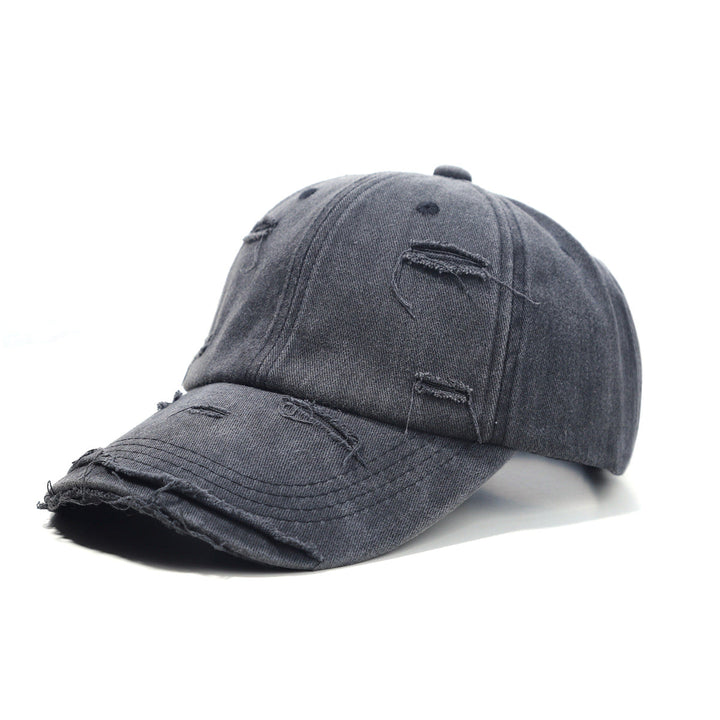 Women's washed baseball cap with destroyed look Kalsten