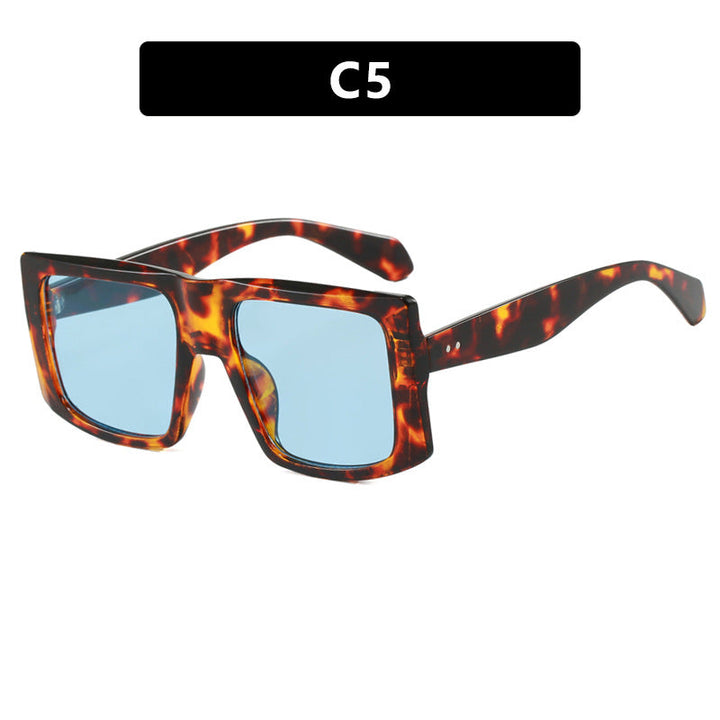 Women's square sunglasses with robust plastic frame and protective UV filter Kalsten