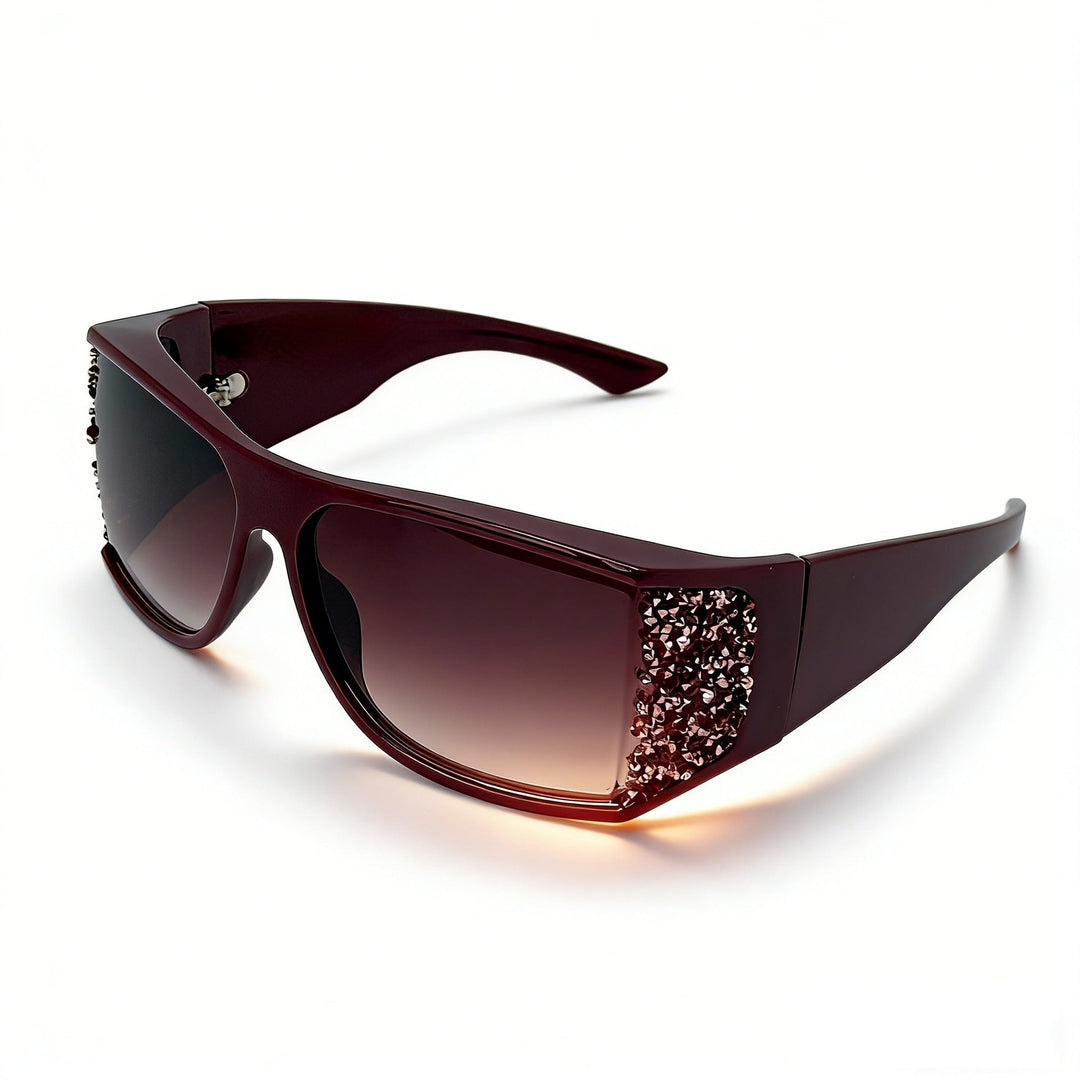 Women's Sporty Sunglasses with Sparkling Appliqués Kalsten