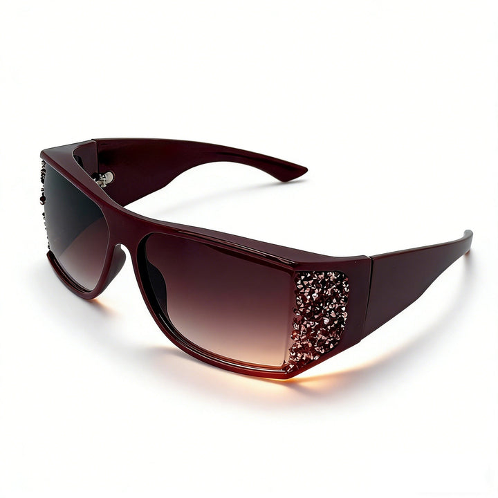 Women's Sporty Sunglasses with Sparkling Appliqués Kalsten