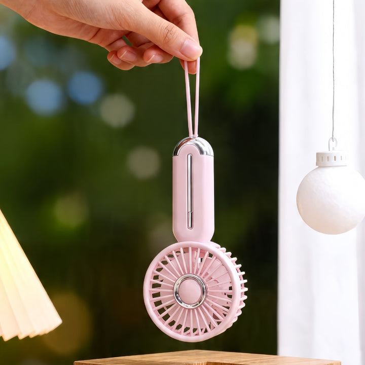 Women portable handheld fan with USB charging function and ergonomic design Kalsten