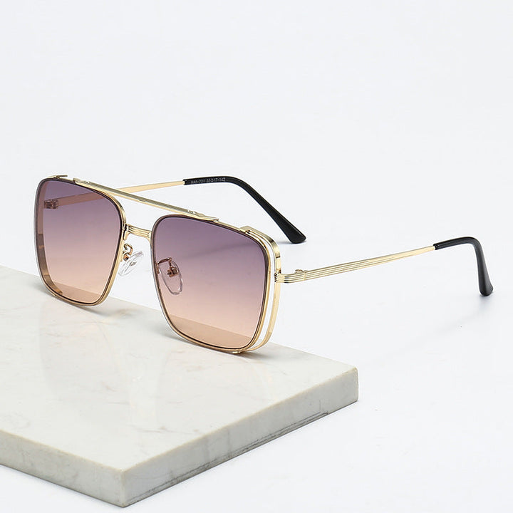 Women's fashionable square sunglasses with elegant metal frame Kalsten