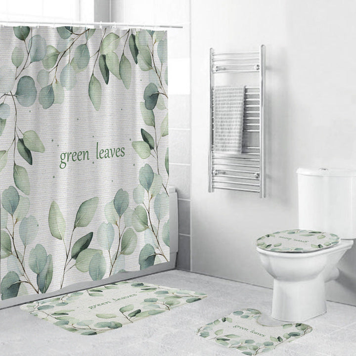 Leafy Botanical Themed Bathroom Ensemble Kalsten