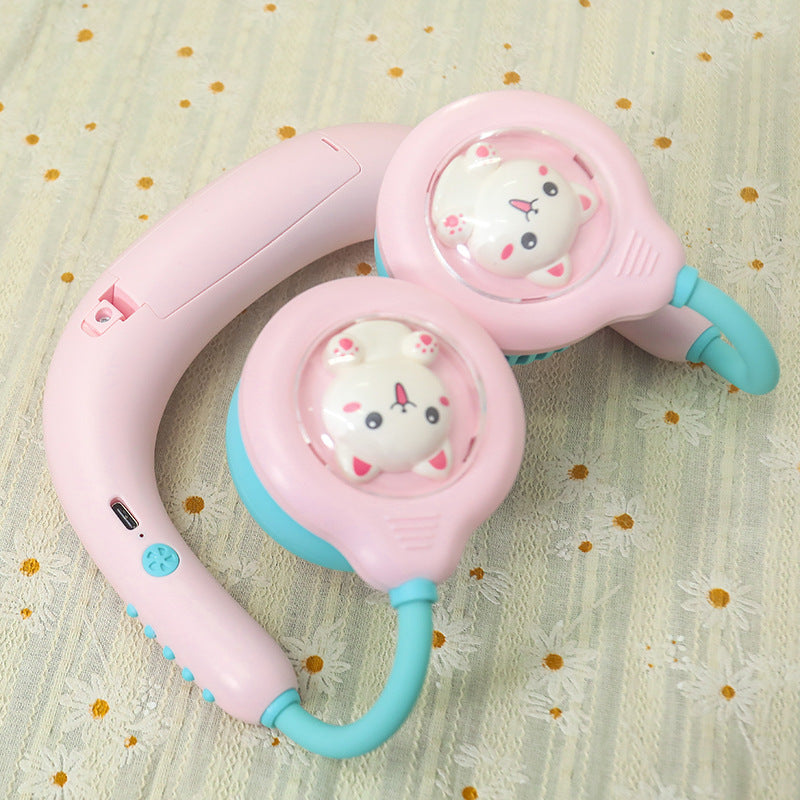 Women's portable neck fan with cute animal motif Kalsten