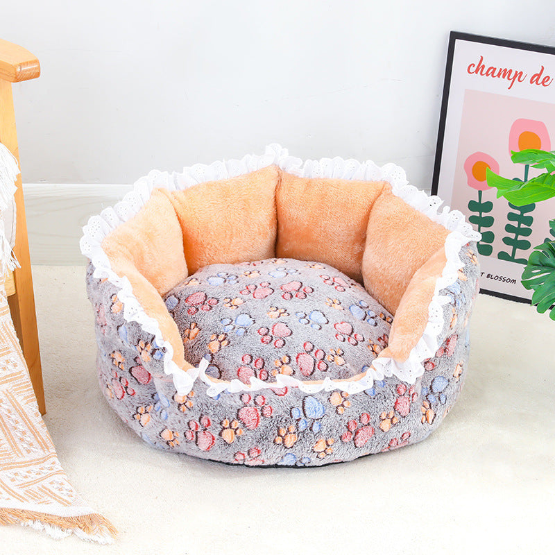 Women's Cozy Pet Bed with Decorative Edge Kalsten