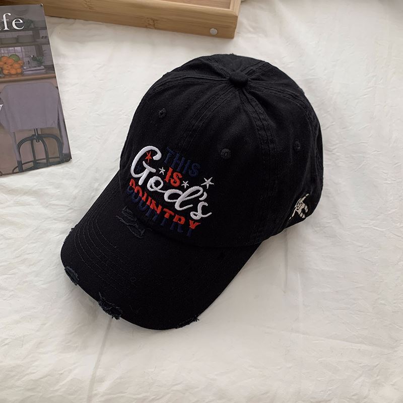 Men's Distressed Embroidered Baseball Cap Kalsten