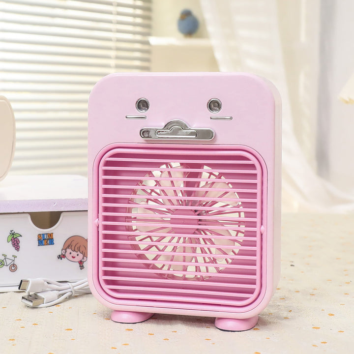Ladies Funny Mini Table Fan with USB Connection and Flexible Tilt Kalsten