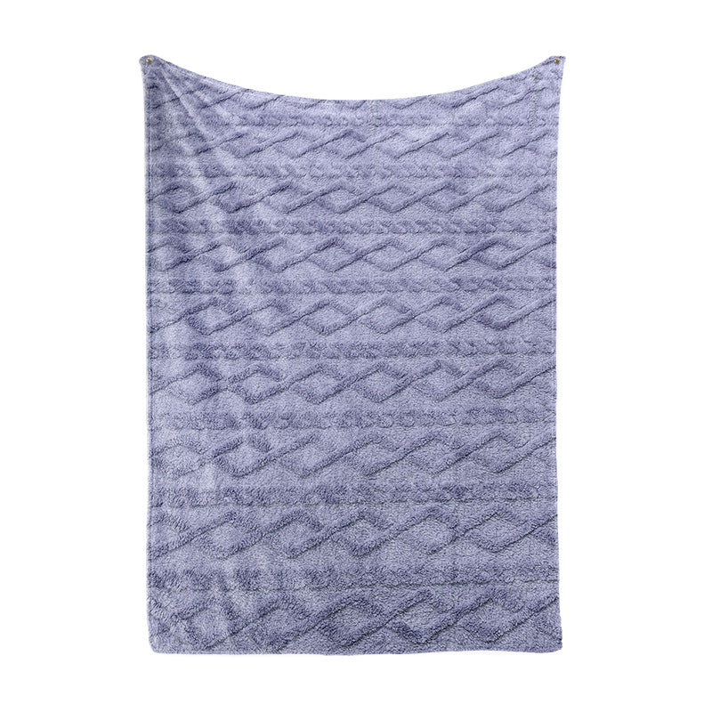 Ladies Cozy Microfiber Quick Change Blanket in Modern Checkered Pattern Kalsten