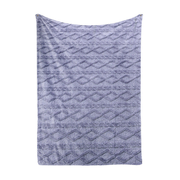 Ladies Cozy Microfiber Quick Change Blanket in Modern Checkered Pattern Kalsten