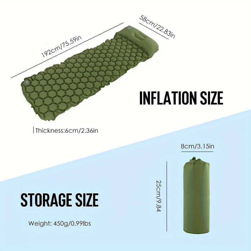 Inflatable Comfort Camping Mat With Ergonomic Air Cushions Kalsten