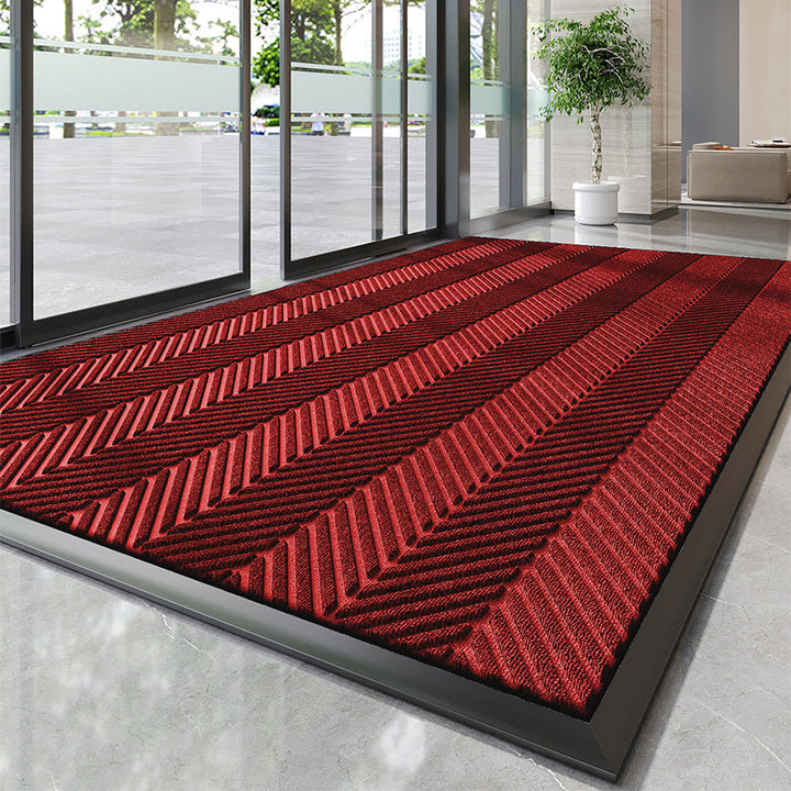 Decorative Chevron Pattern Entry Mat Kalsten