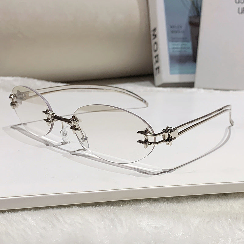 Women's elegant metal glasses with filigree design Kalsten