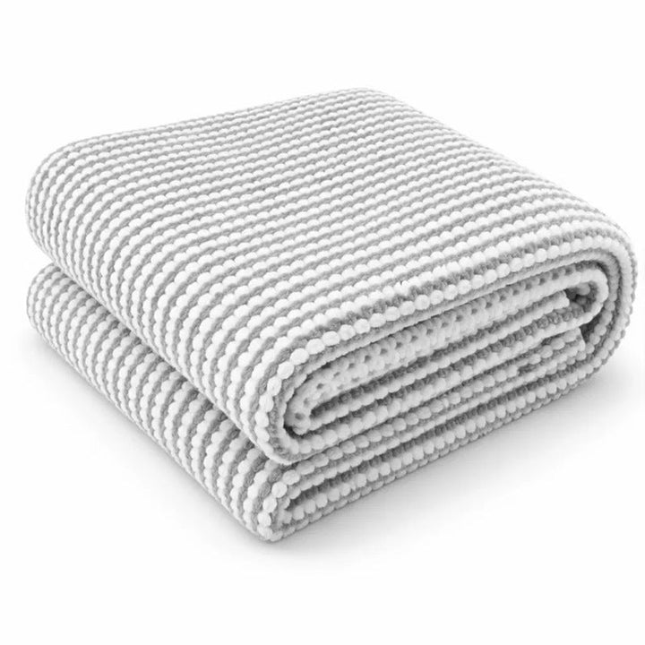 Women Cozy Textured Blanket with Alternating Pattern Kalsten