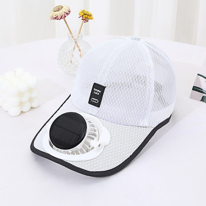 Solar-powered Fan Cap with integrated fan and breathable mesh Kalsten