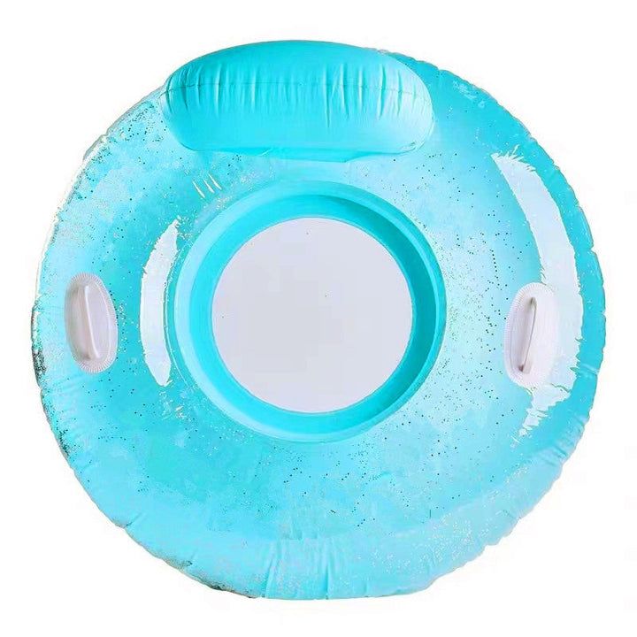 Women Inflatable Comfort Swimming Ring with Net Surface Kalsten