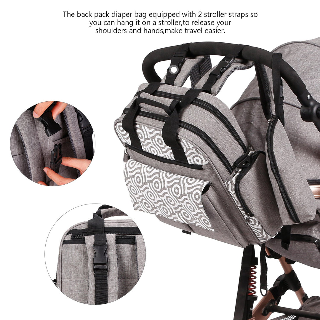 Multifunctional Diaper Bag with Insulated Compartments Kalsten
