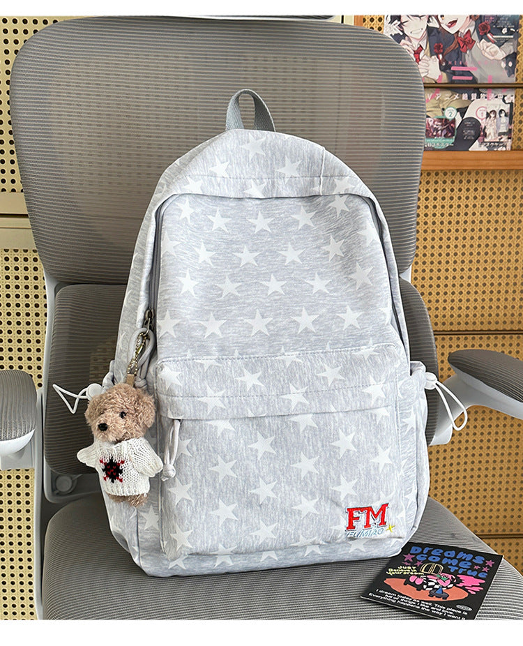 Casual Star-Printed School Backpack