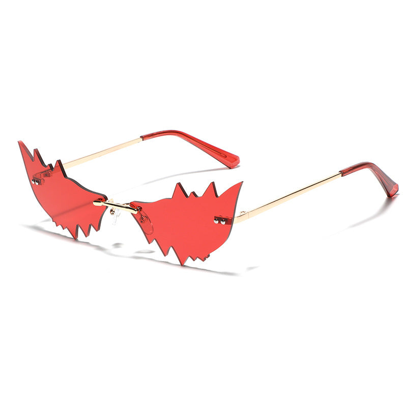Ladies Trendy Cat Eye Sunglasses with Protective UV Filter and Unusual Frame Kalsten